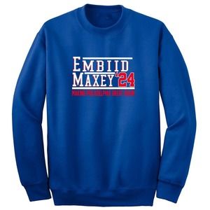 Joel Embiid Tyrese Maxey Philadelphia 76ers Crew Neck Sweatshirt